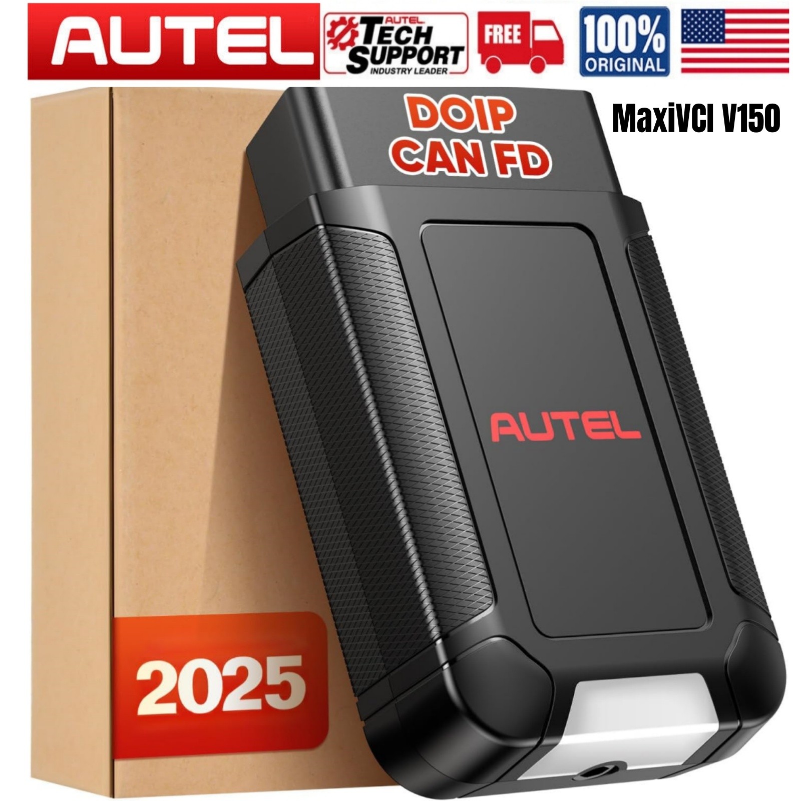 Autel MaxiVCI V150 Wireless Interface CAN FD/DOIP for MK900-TS MX900TS DS900-BT