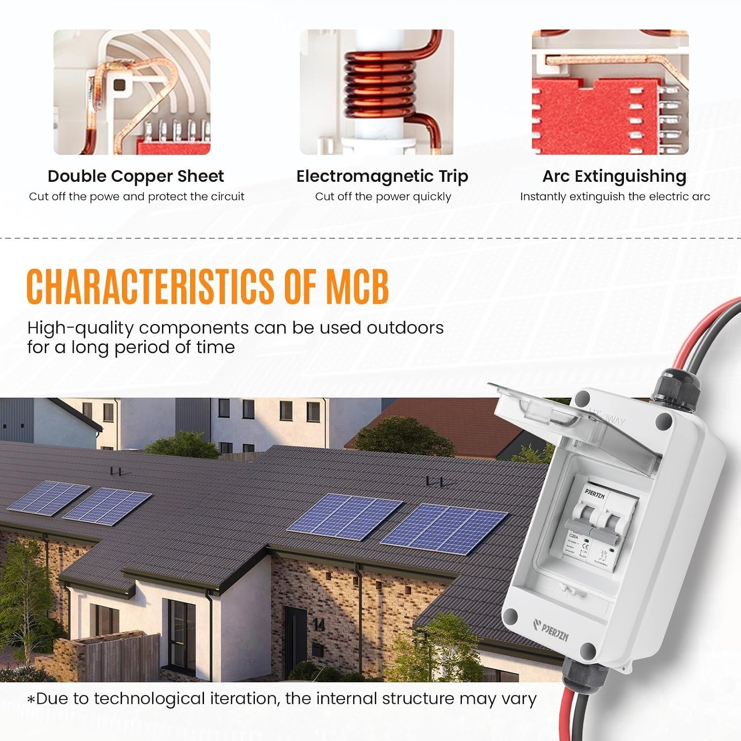 Solar Panel Disconnect Switch 400V DC/AC 20A Outdoor PV Array