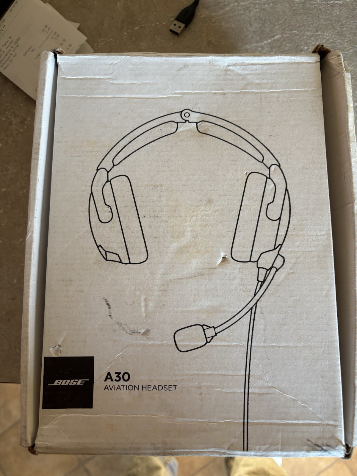 Bose A30 Aviation Headset Black New