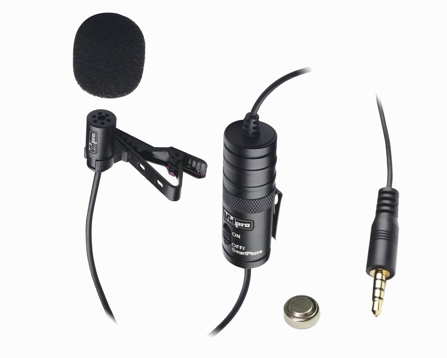 Pro Lavalier Condenser Microphone for Canon T7i, T6i, T5i, T3, T2, 80D, 70D