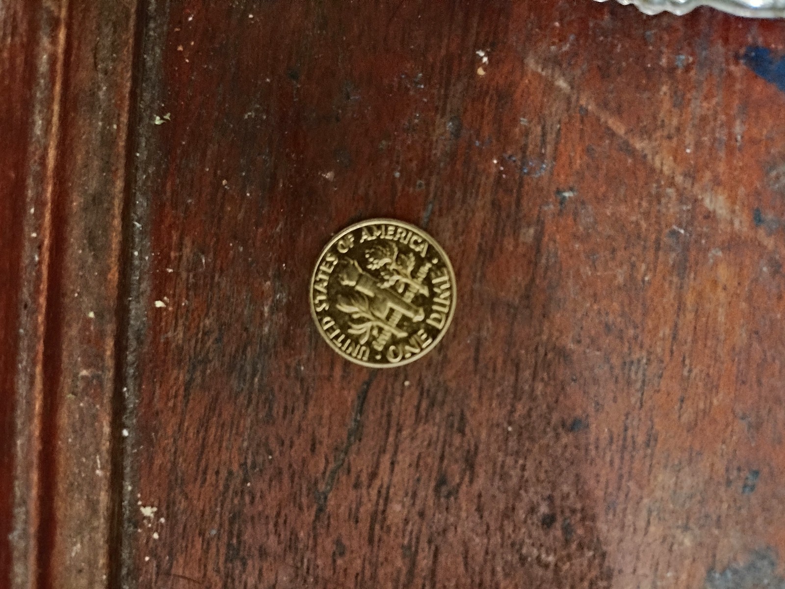 1965 no mint- sprint Gold Plated Dime Very Rare Collectors Dream Only Few Made