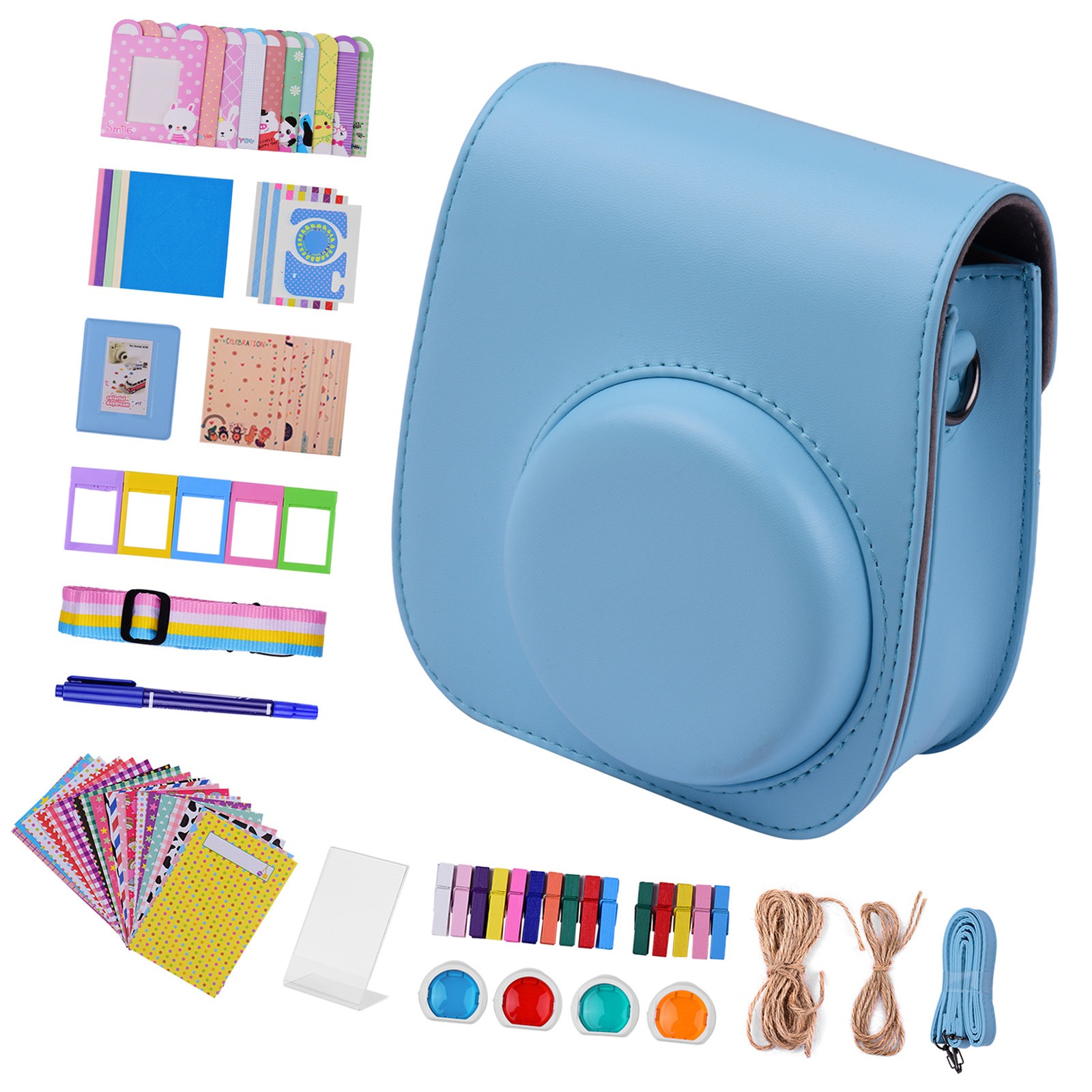 12-in-1 Instant Camera Accessories Bundle Kit Compatible With