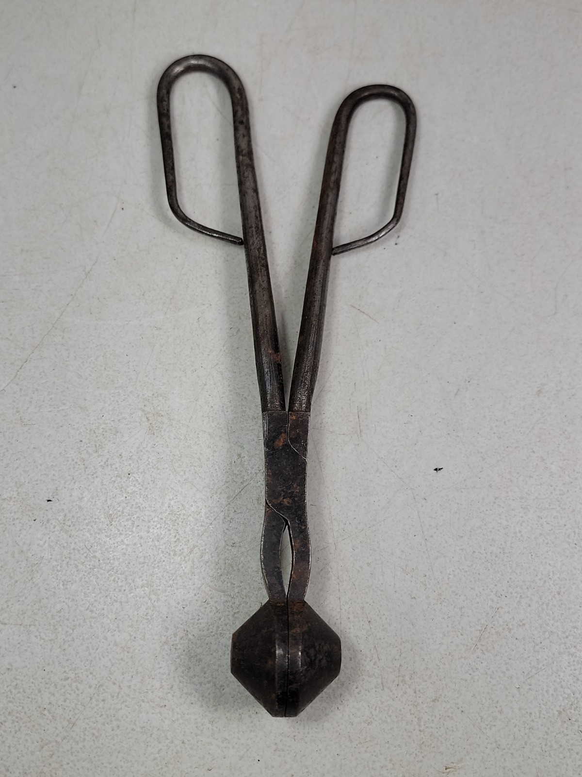 Unusual Vtg Antique Blacksmith Silversmith's Seam Rivet Tool Curling Iron Tongs
