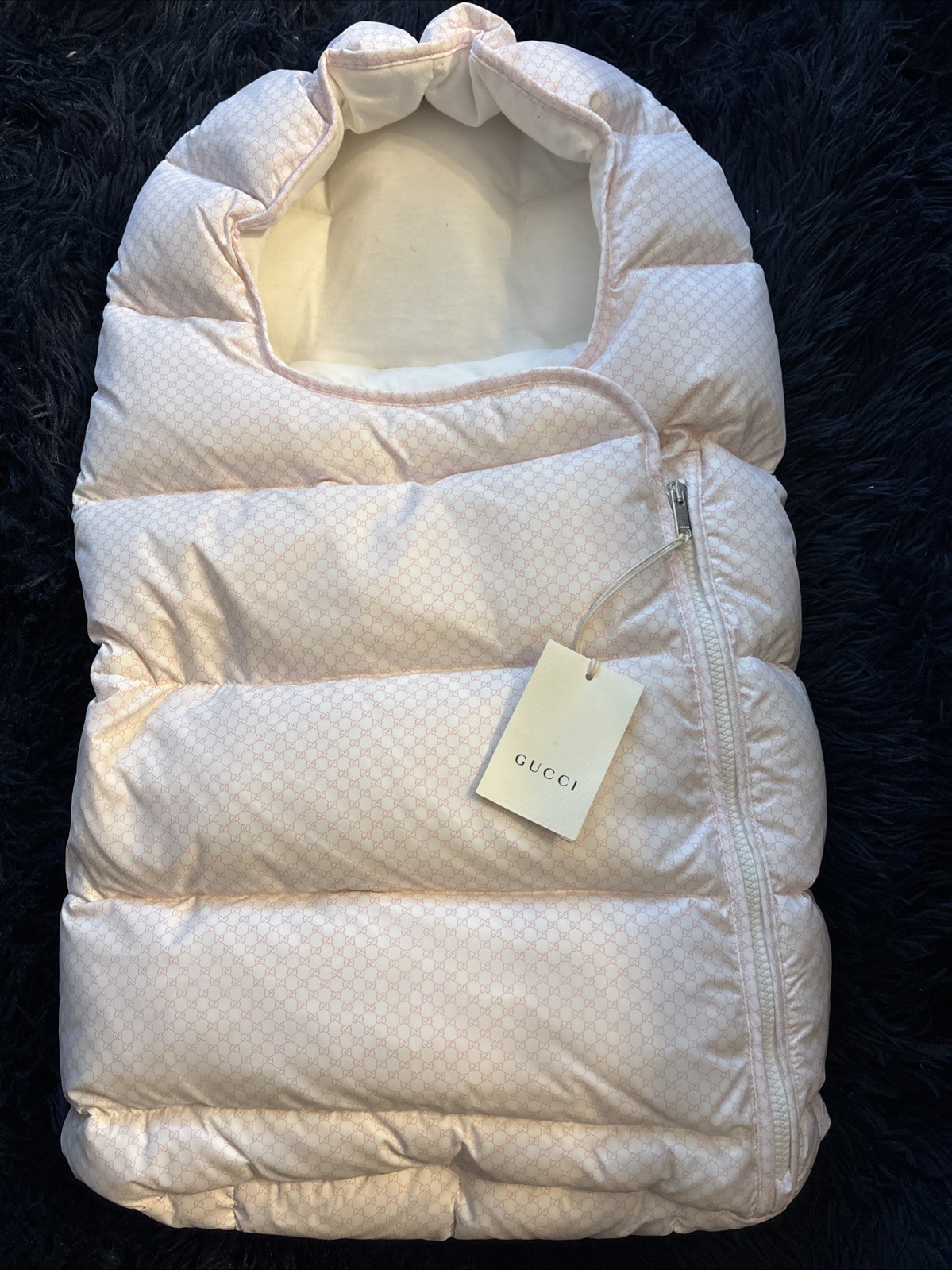 Gucci Baby Padded Car Seat Warmer with Zip Closure