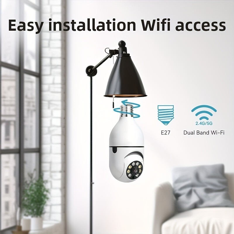 2PCS Wireless Security Camera System Outdoor Home 5G Wifi Night Vision Cam 1080P
