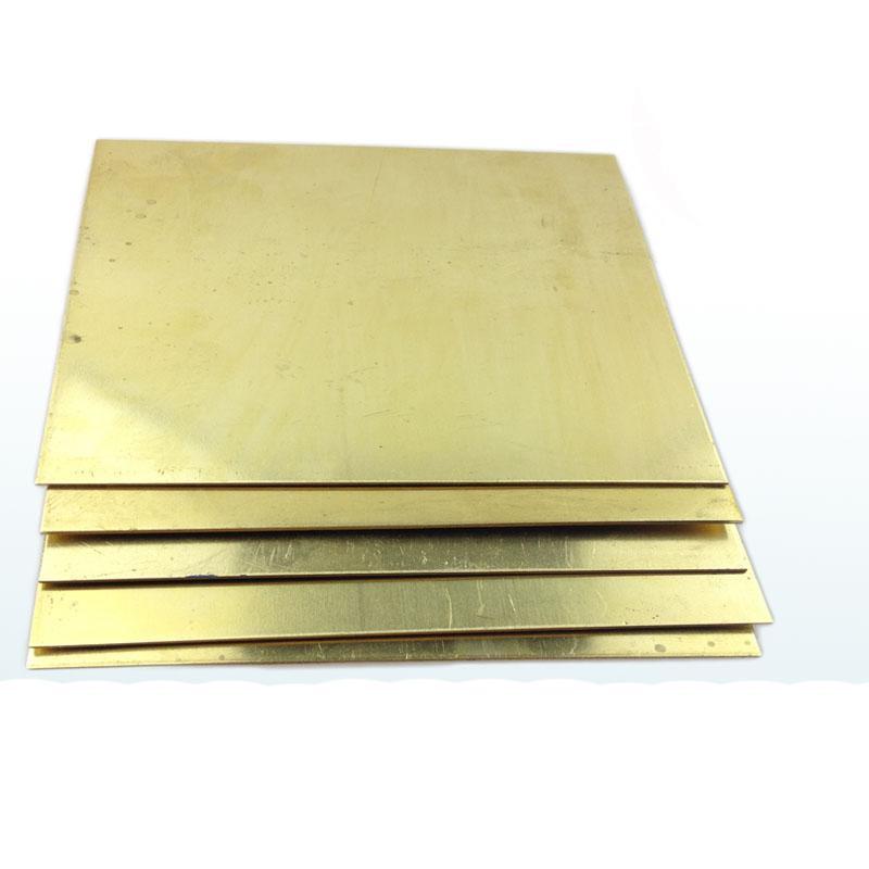1pcs New Brass Metal Thin Sheet Foil Plate Shim Thick 0.1mm x 100mm x 100mm