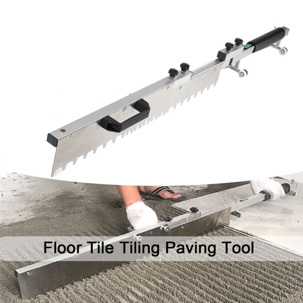 Floor Tile Tiling Paving Tool Flat Sand Screed Mortar Trowel​ Ash Tool Stainless