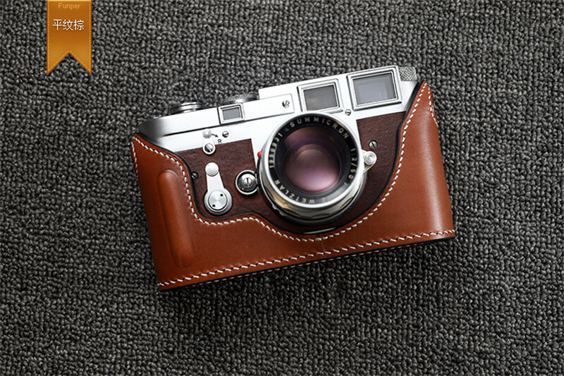 Handmade Genuine Leather Half Camera Case for Leica M3 Protective Cover