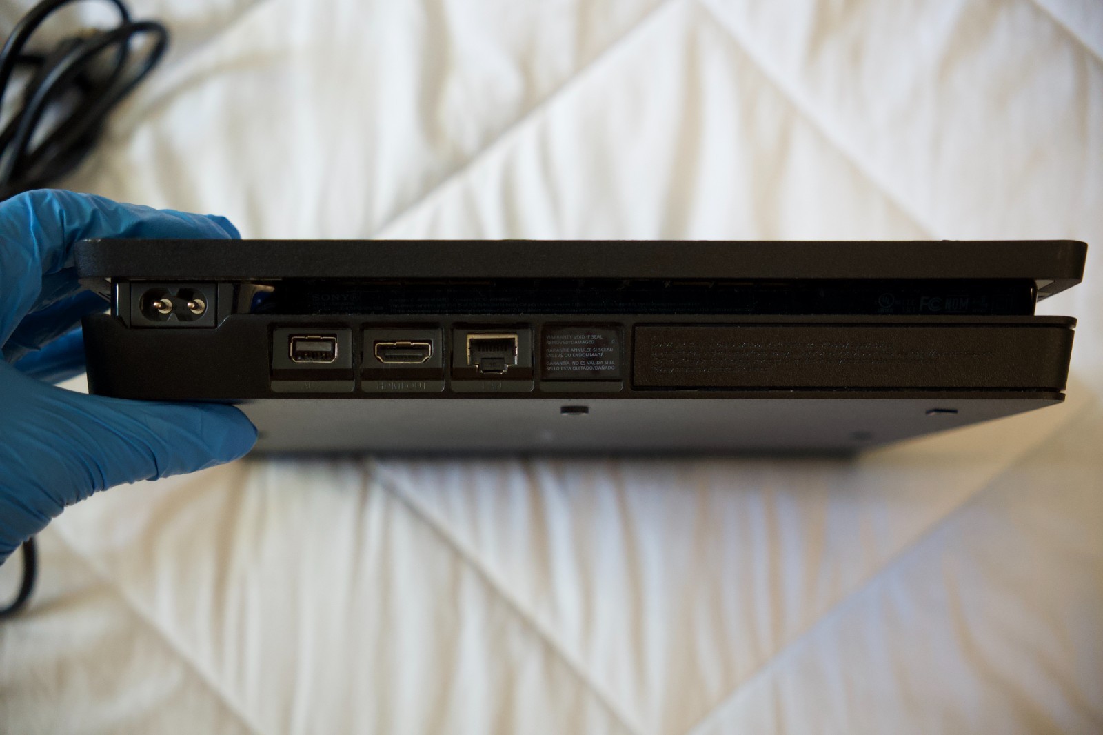 Sony PlayStation 4 Slim 500GB Console with Controller - Working-CABLES INCLUDED
