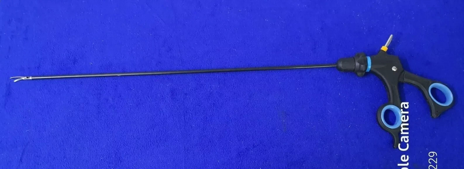 Curved Scissor Forceps 5mmx450mm Laparoscopic Endoscopy Surgical Instrument