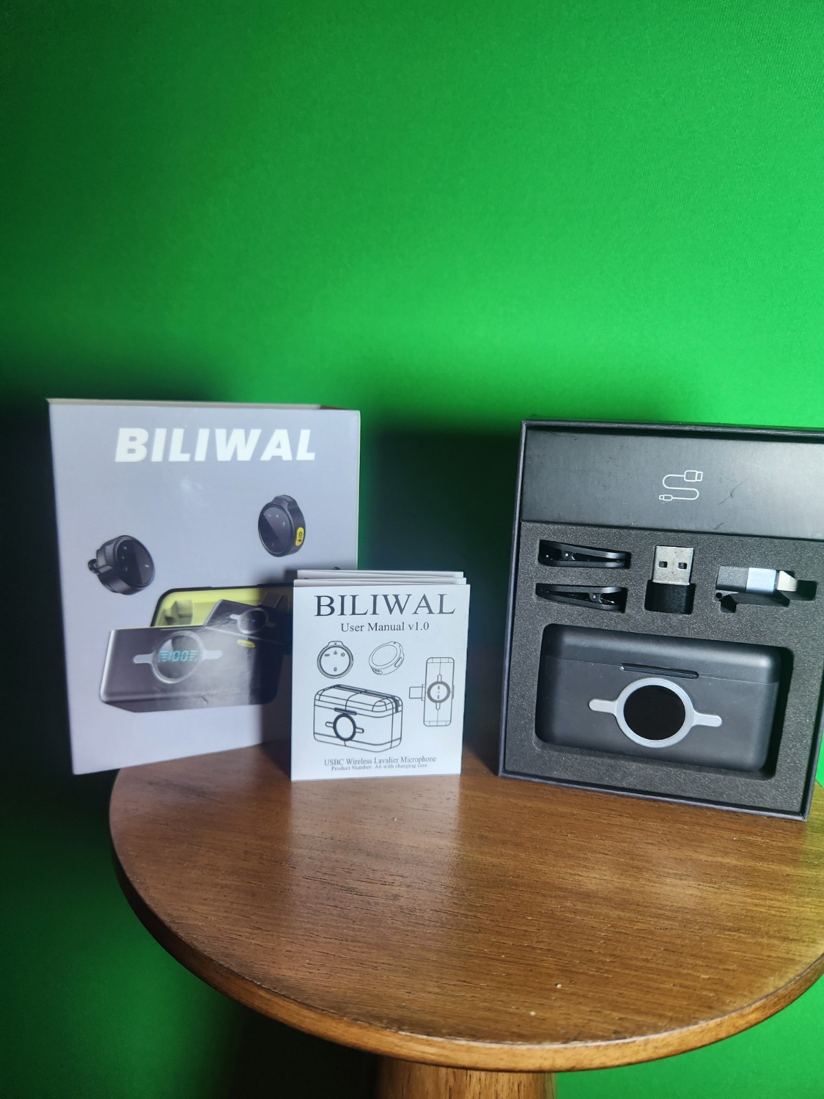 BILIWAL Lavalier Microphone For Iphone Android & Pc Vlog Cameras W/LED Indicator