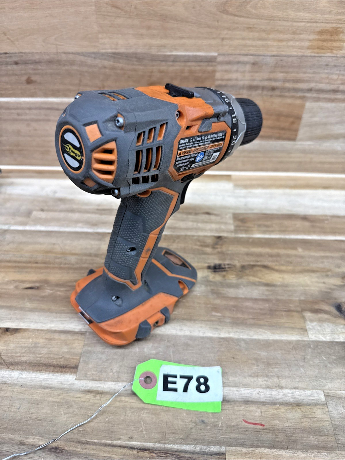 RIDGID R86008 drill driver - Tool only - E78