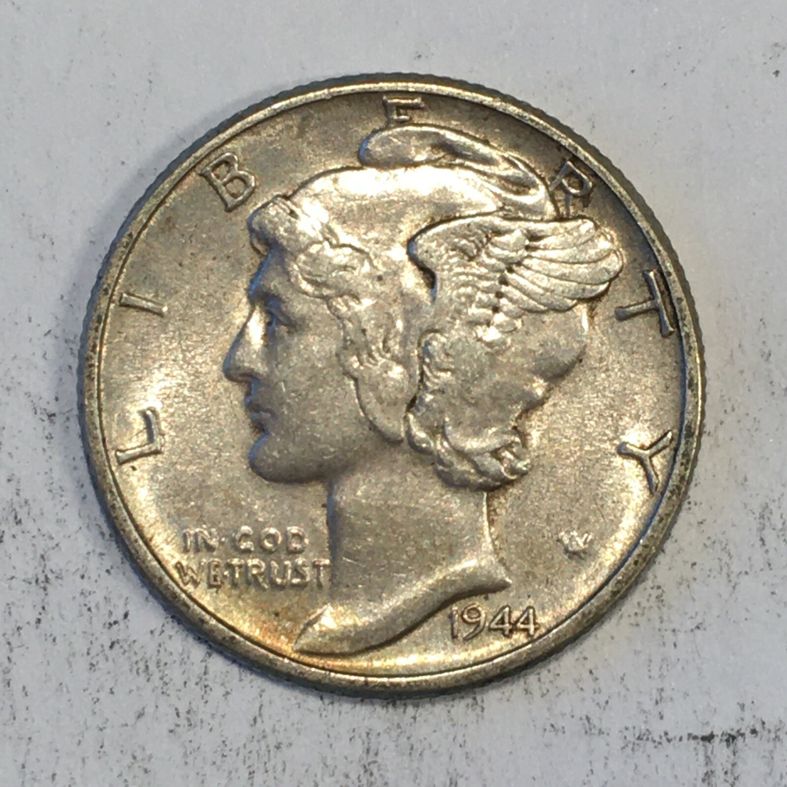 1944 Silver Mercury Dime - High Quality Scans #L834
