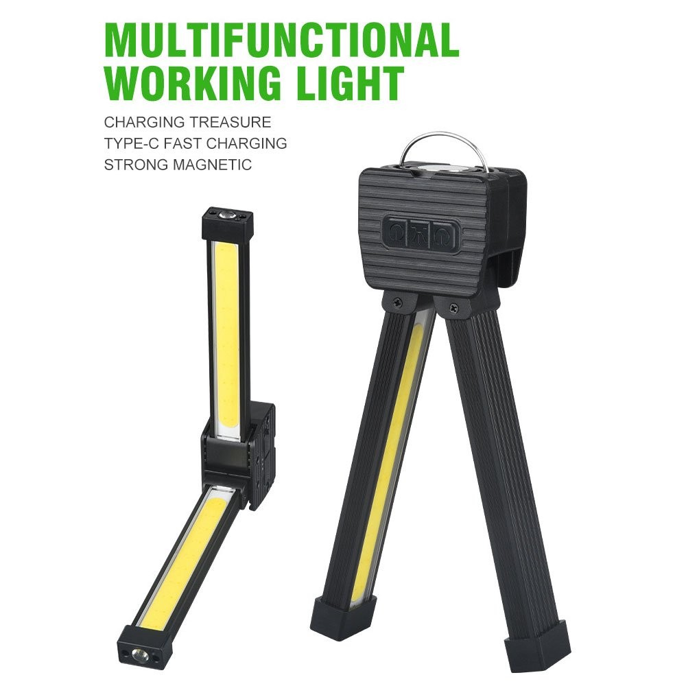 Gym Lamp for Posing,7th Gear Dimming,Portable Magnet LED Flashlight with Hook JQ