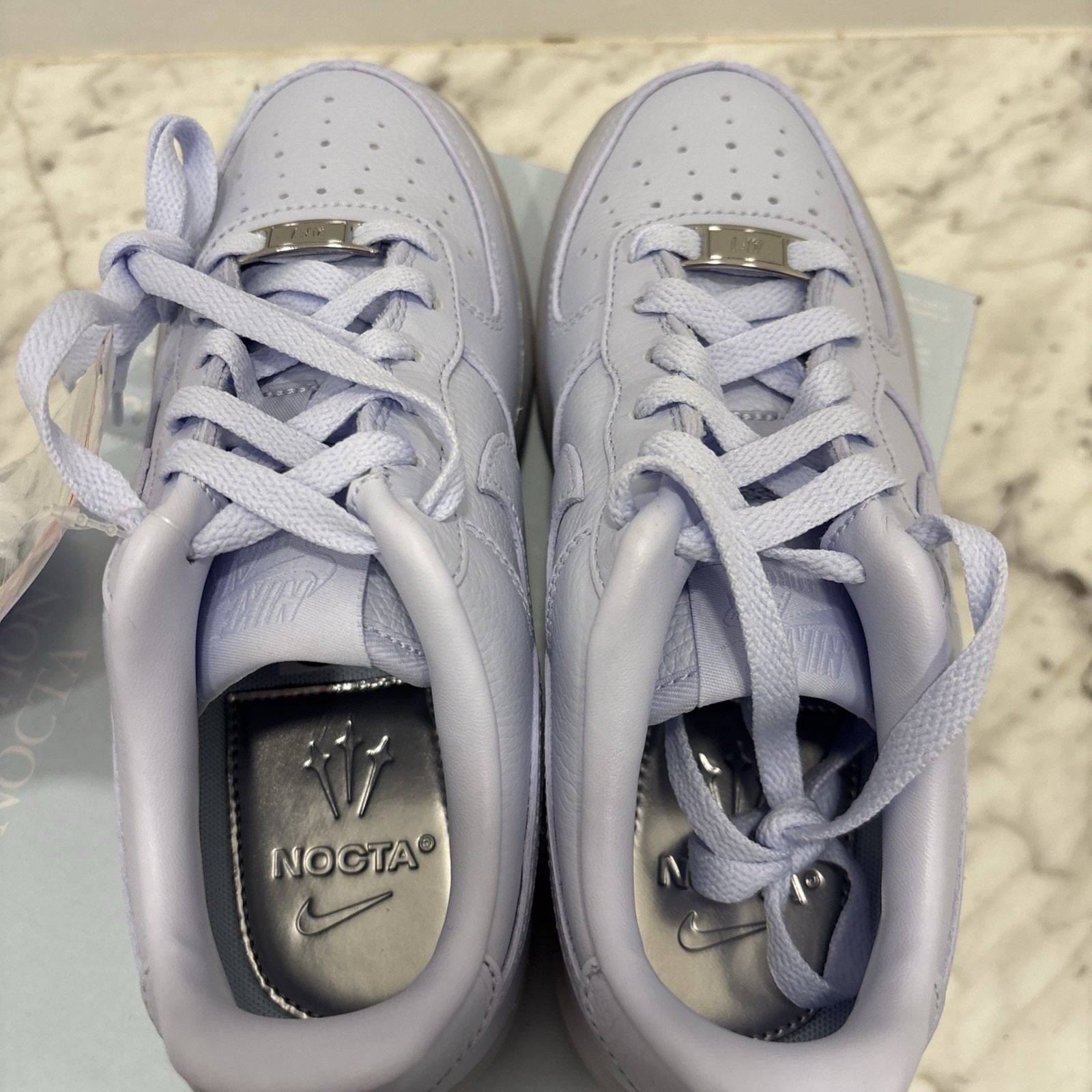 Nike Air Force 1 x NOCTA Drake Palest Purple Sneakers, Size 5.5Y / 7W HQ1772-500