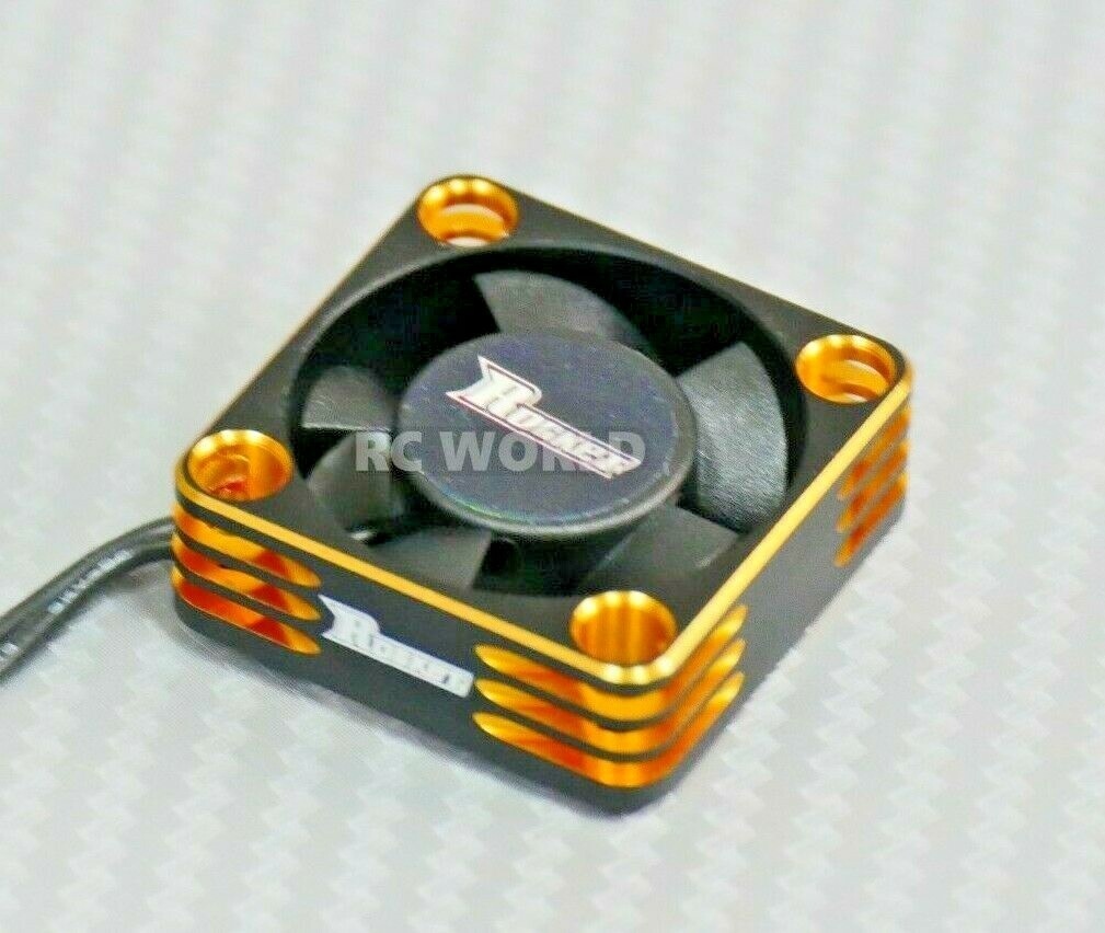 1/10 COOLING FAN Heat Sink Max Speed Aluminum Lightweight High Air Flow GOLD