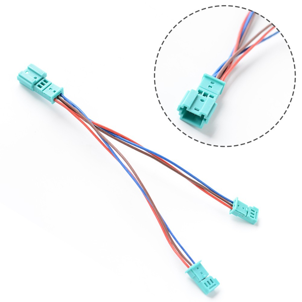 None Cable Radio Adapter Car 1pcs 3 Pin Blue Plastic & Metal Terminals
