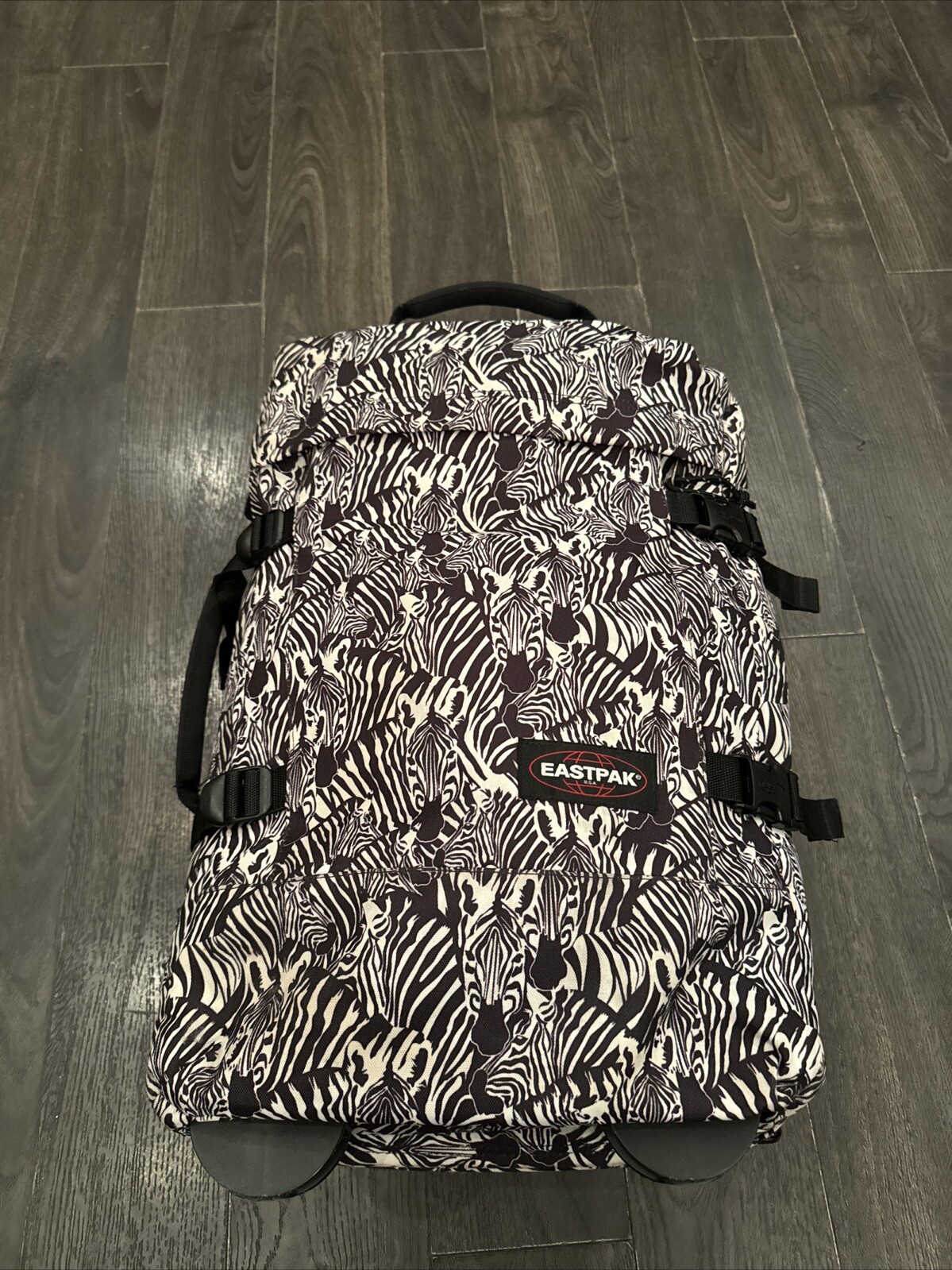 Rare Eastpak Tranverz Zibra Mania Travel Suitcase