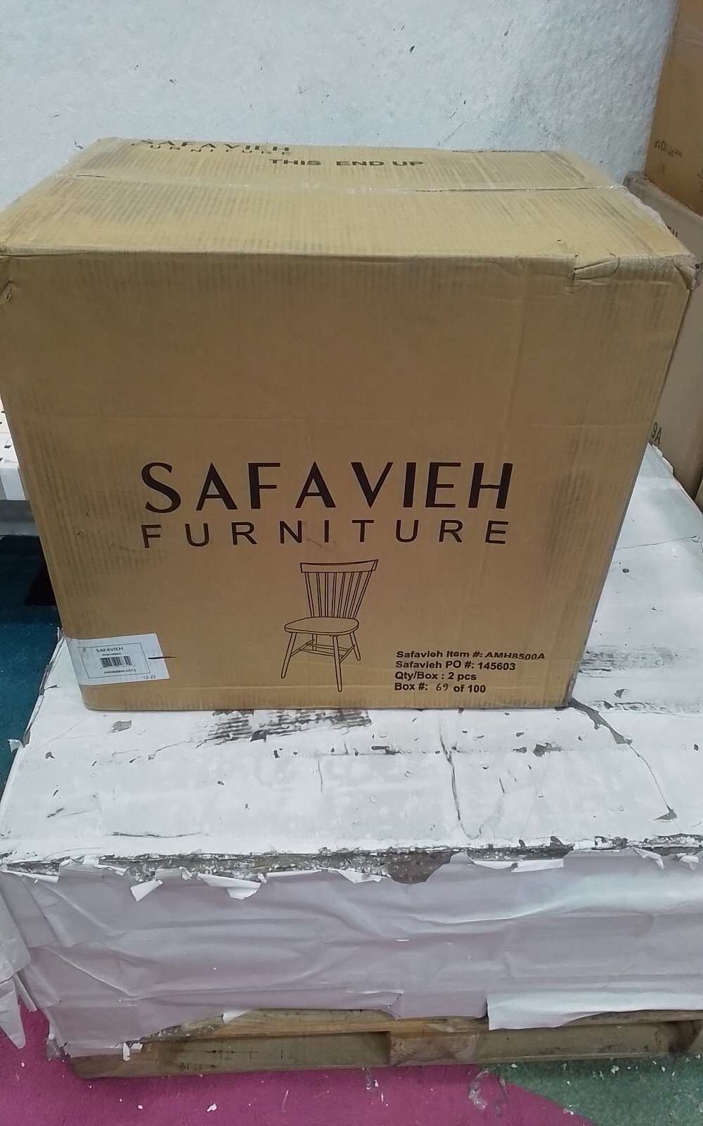 Safavieh PARKER SPINDEL SIDE CHAIR, Reduced Price 2172740724 AMH8500A