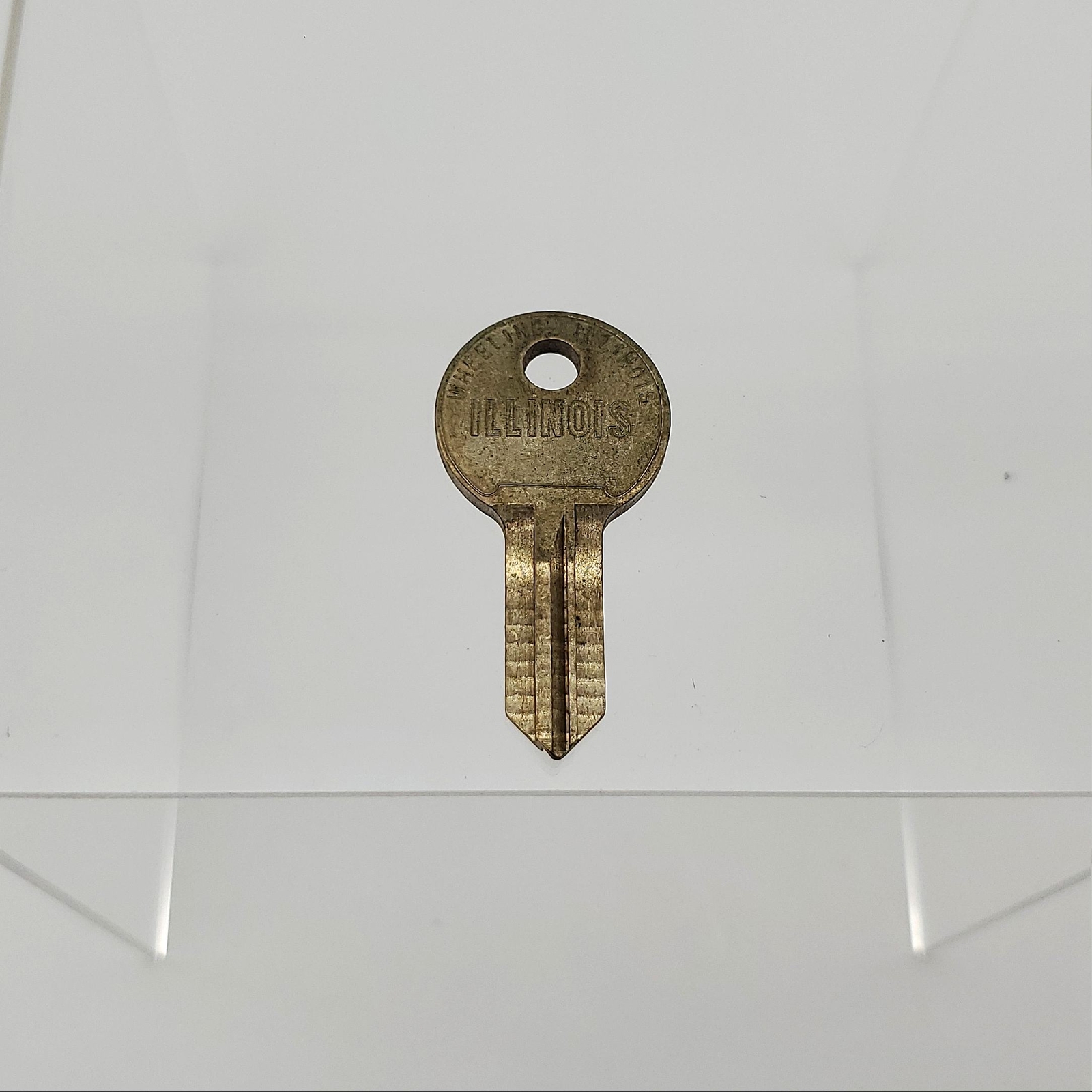 2x Illinois Lock 210M Key Blanks Double Bitted Keyway Brass NOS