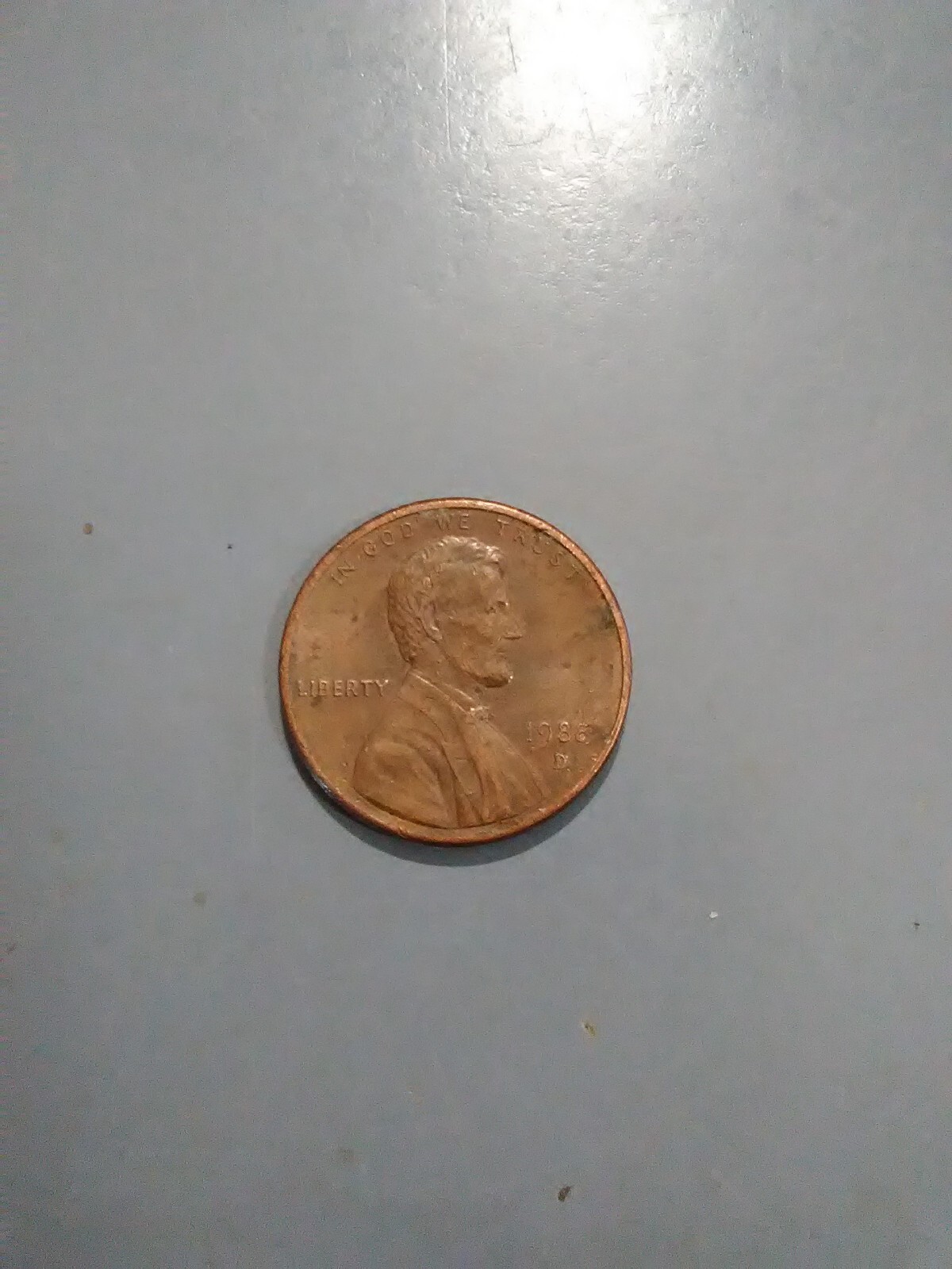 1988-D Lincoln Memorial Penny! In Great Condition! Copper Plated Zinc!**#1882