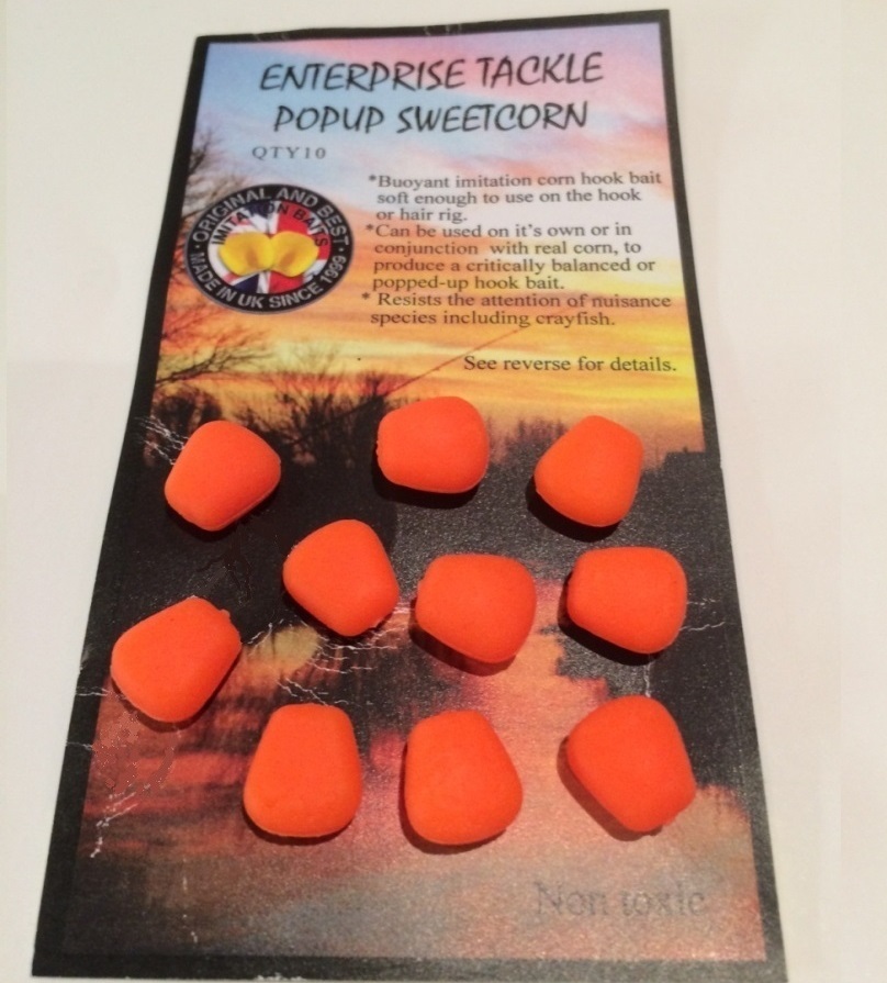 Enterprise Fluro Orange Popup Carp Fishing Artificial Imitation Fake Bait Corn