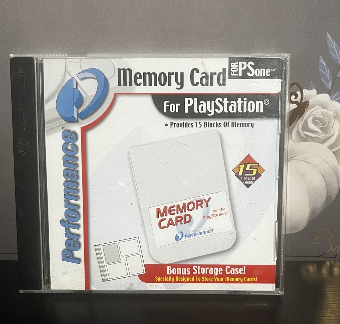 Sony Playstation PS1 Memory Card 15 Blocks Performance Bonus 4 Card Storage Used
