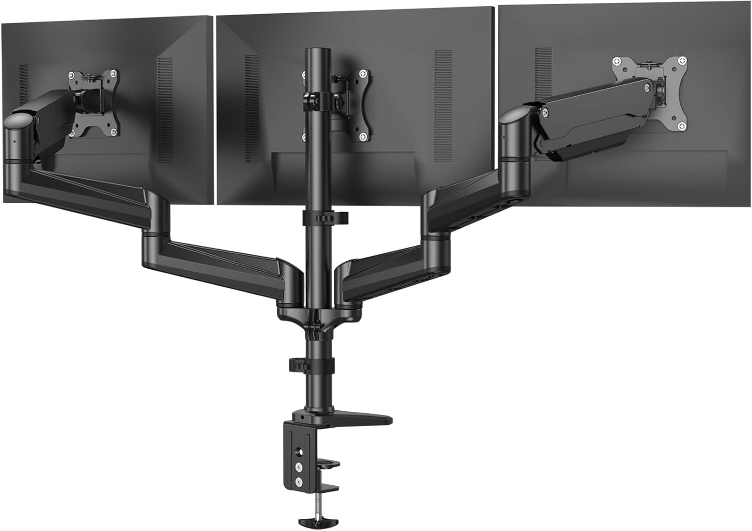 Triple Monitor Mount for 17” to 32” Screens, Adjustment Gaming Triple Monitors