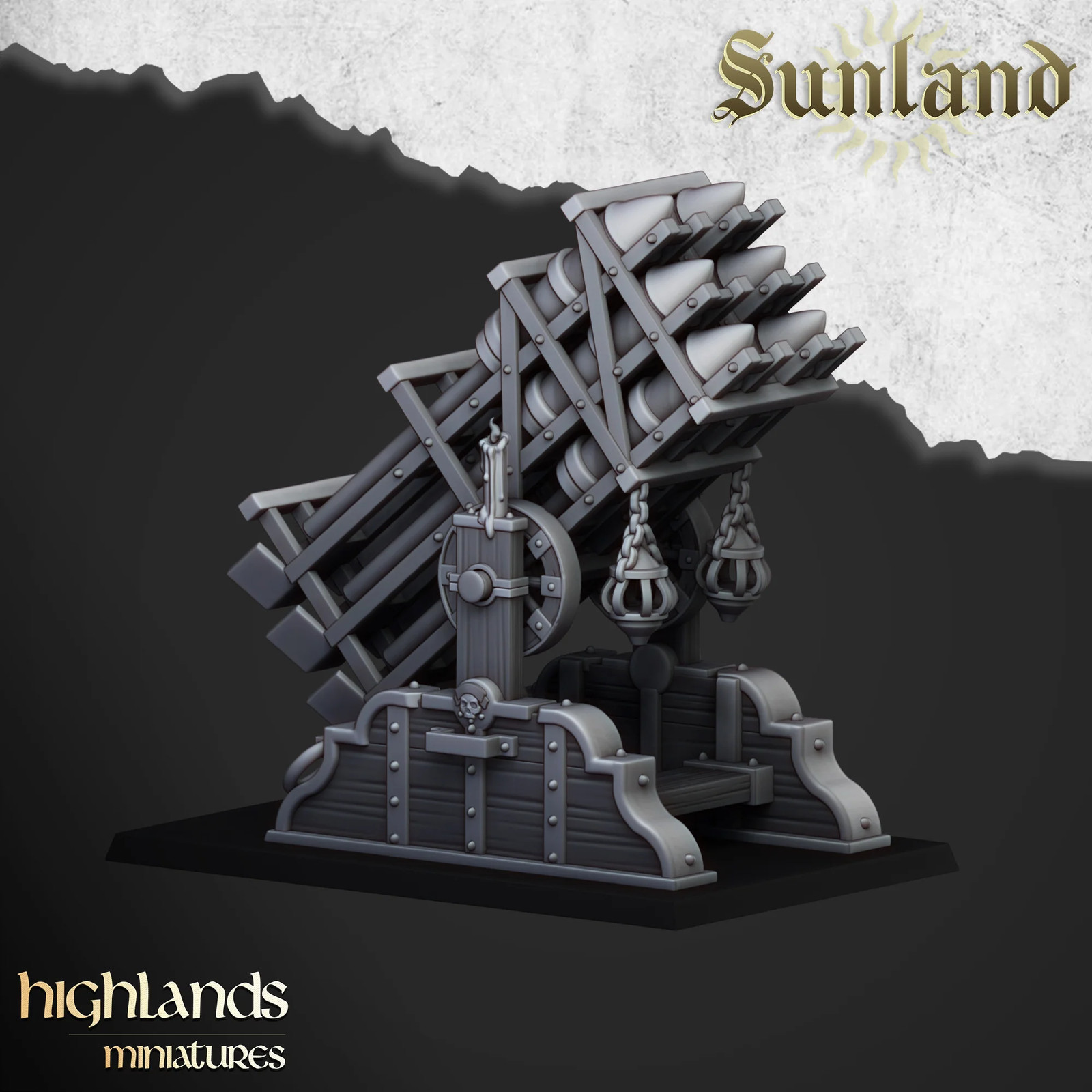 Sunland Rocket Launcher - 28-32mm Sunland - Resin Tabletop Miniature