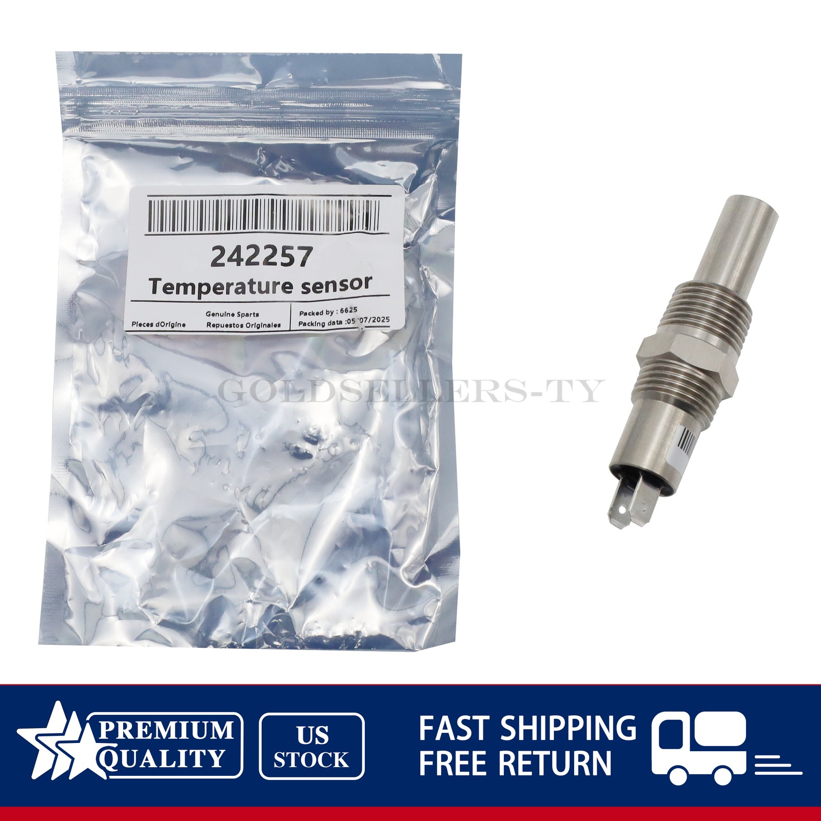 NEW For Sullair Air Compressor 242257 Temperature Switch US