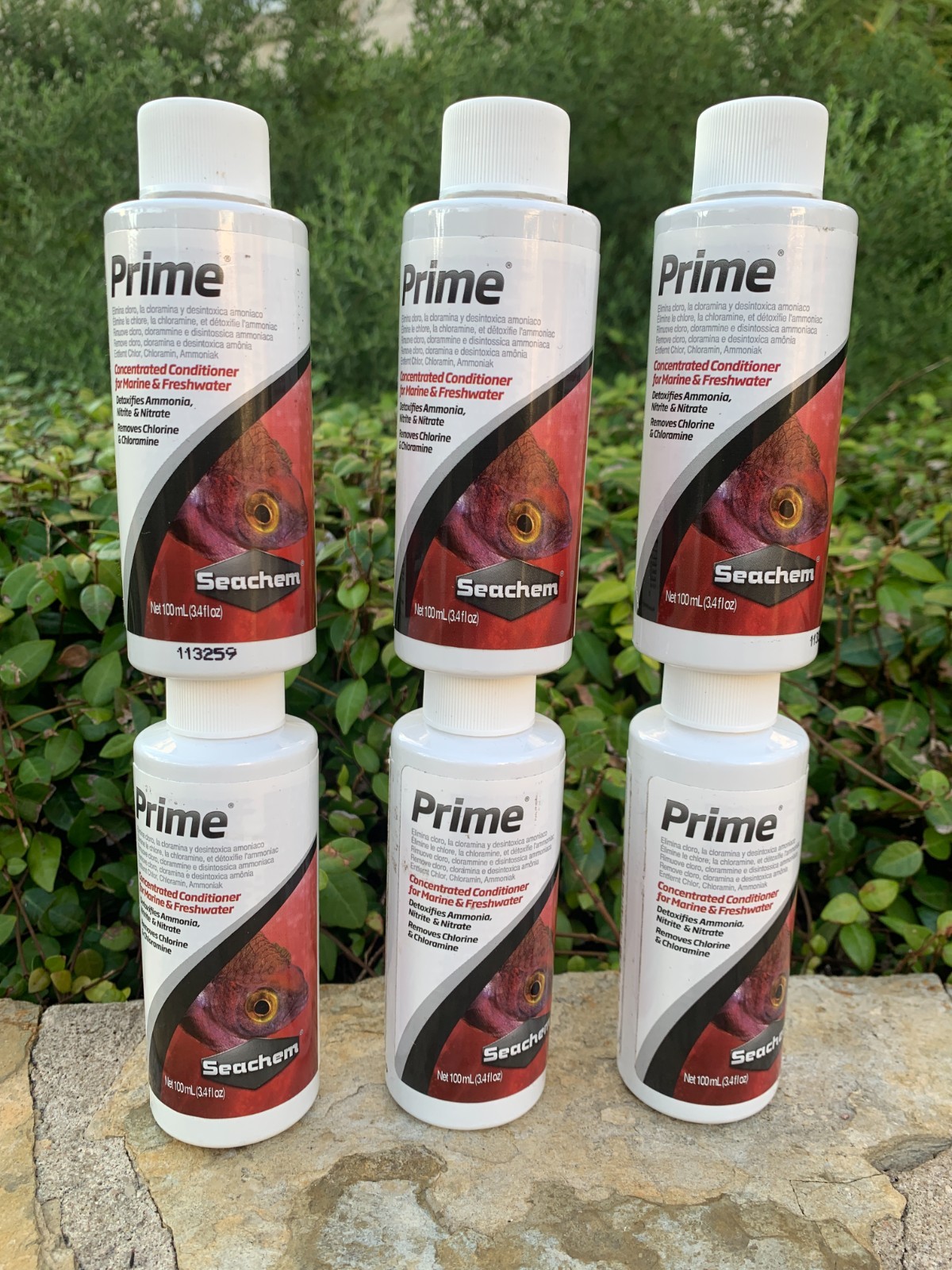 6 PACK The 100 ML Seachem Prime Aquarium Conditioner Fish Tank Toxics Remover