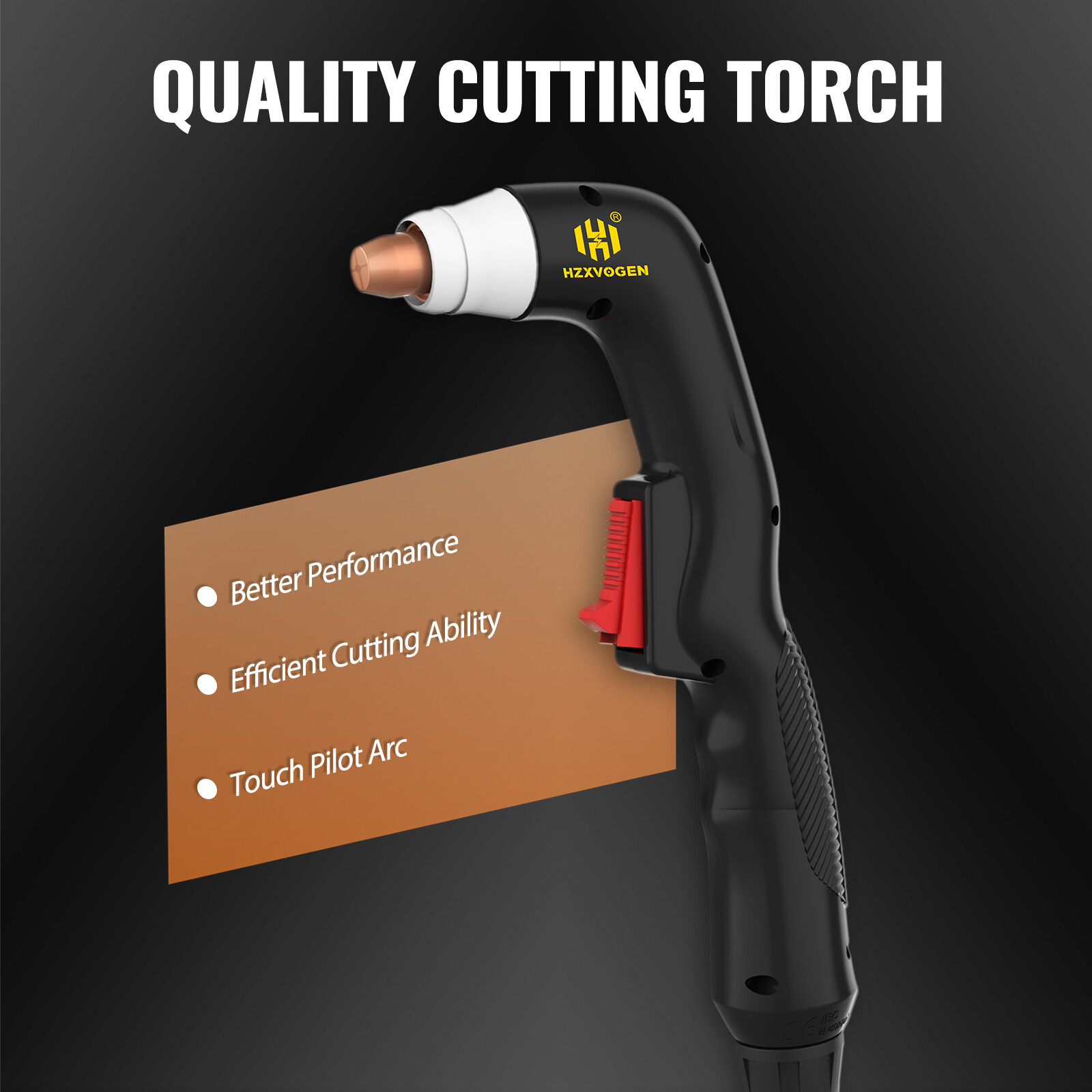 HZXVOGEN 110/220V HF Touch Pilot Arc Cutting Plasma Cutter Quick Air Connector