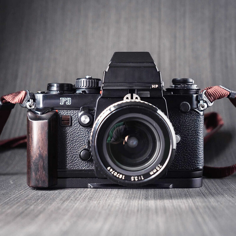Wooden L Bracket for Nikon F3 F3HP F3T F3AF Camera Quick Release Plate Hand Grip
