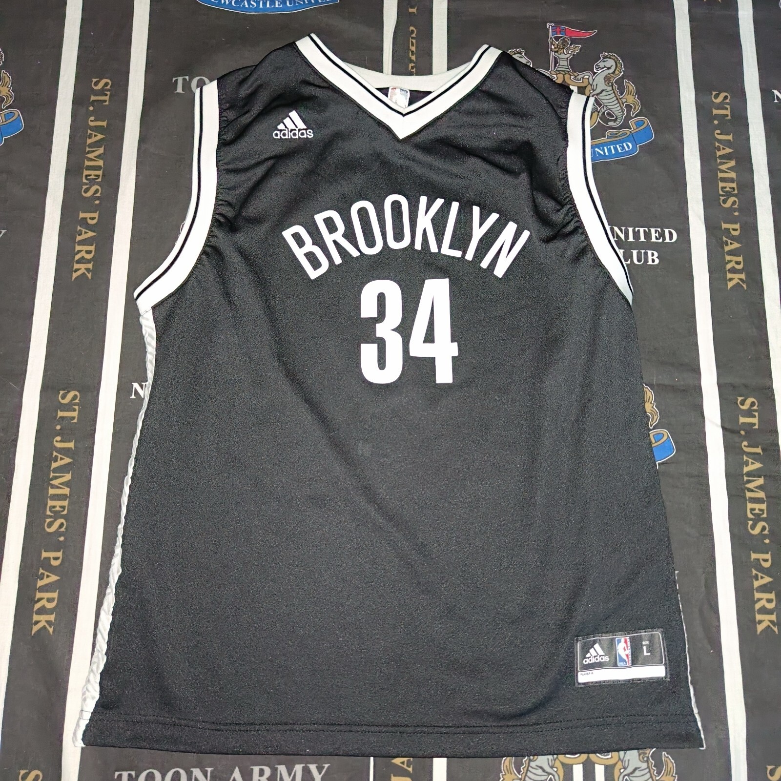 NBA BROOKLYN NETS PAUL PIERCE BASKETBALL ADIDAS SHIRT JERSEY TANK SIZE YOUTH L