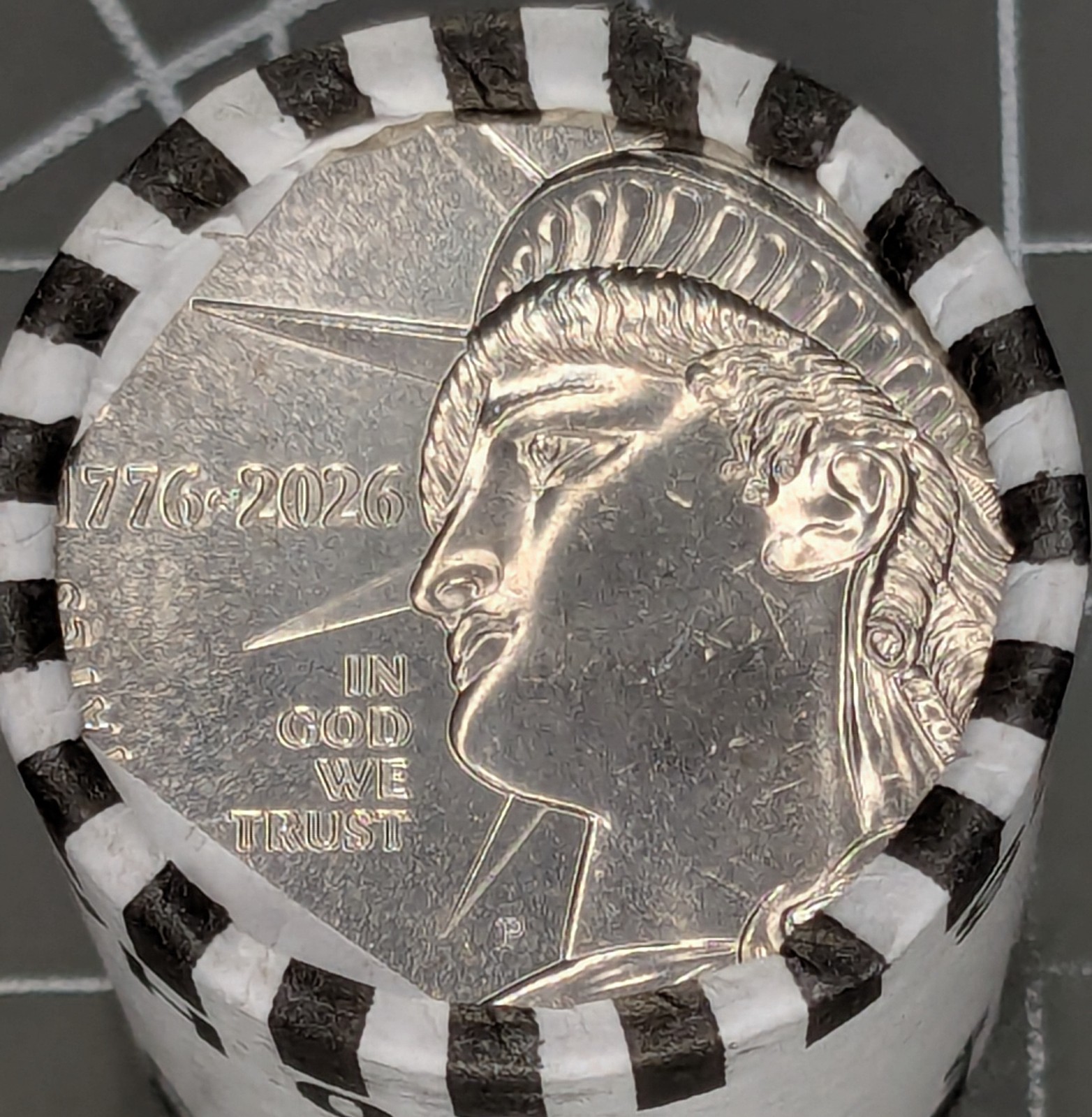 2026 P Enduring Liberty Half Dollar OBW Roll 20 Coins BU Semiquincentennial 250