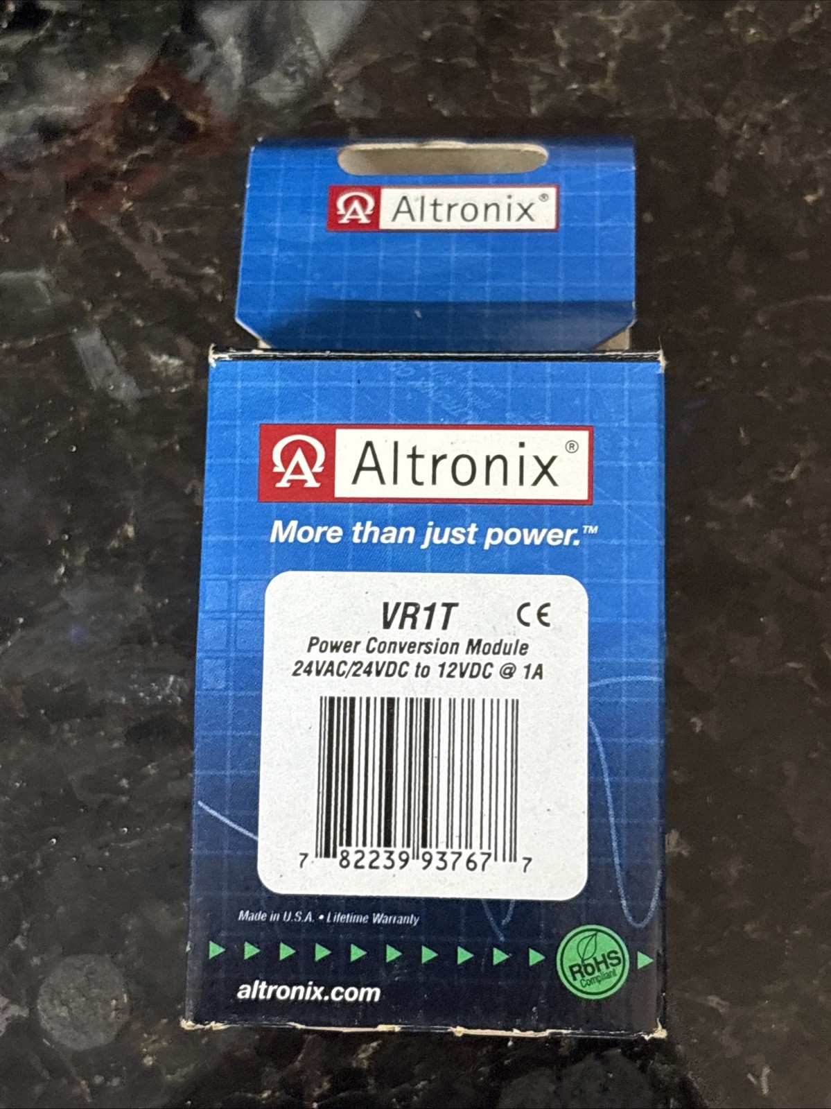 Altronix VR1T Voltage Regulator, Converts 24VAC/VDC to 12VDC @ 1A Terminal