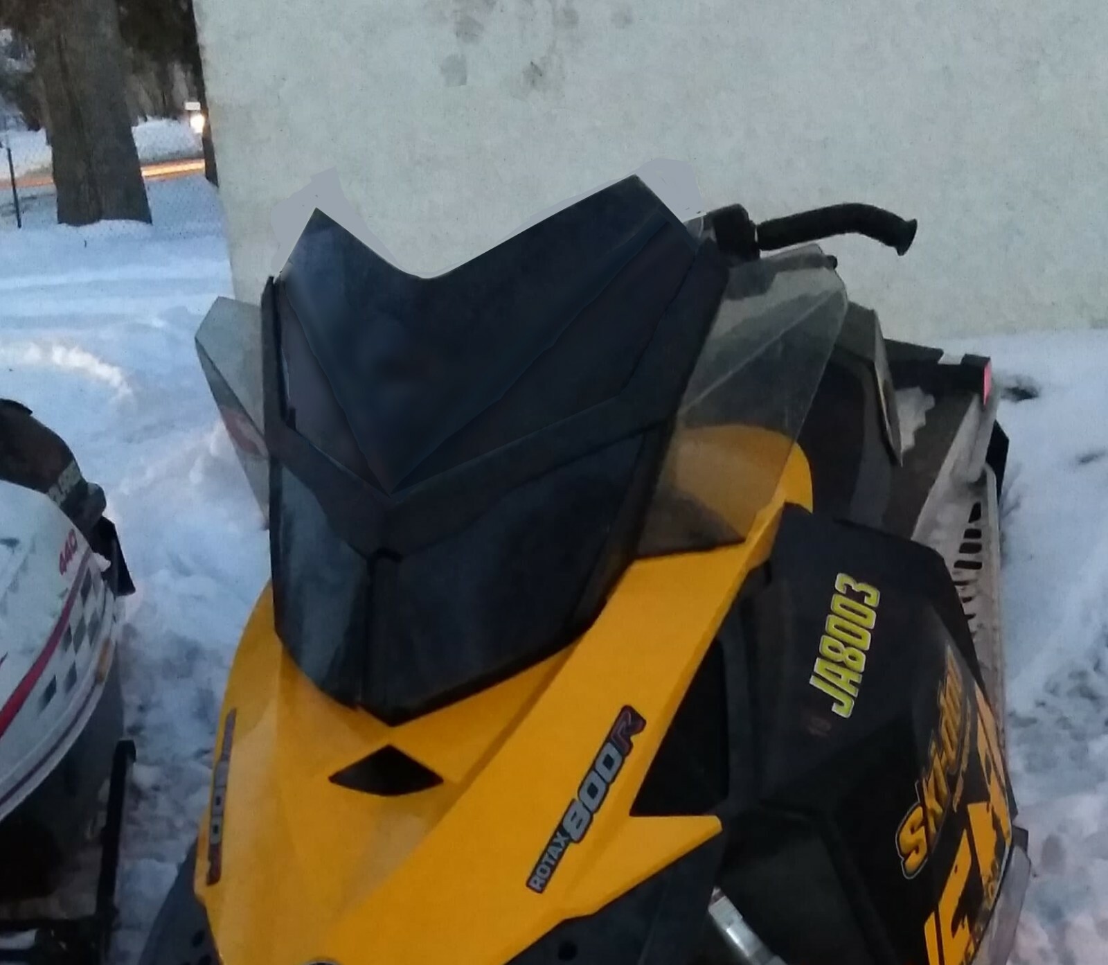 Medium Black Windshield (Choice of 8 Colors) Fits Ski-Doo XP 213 Parts