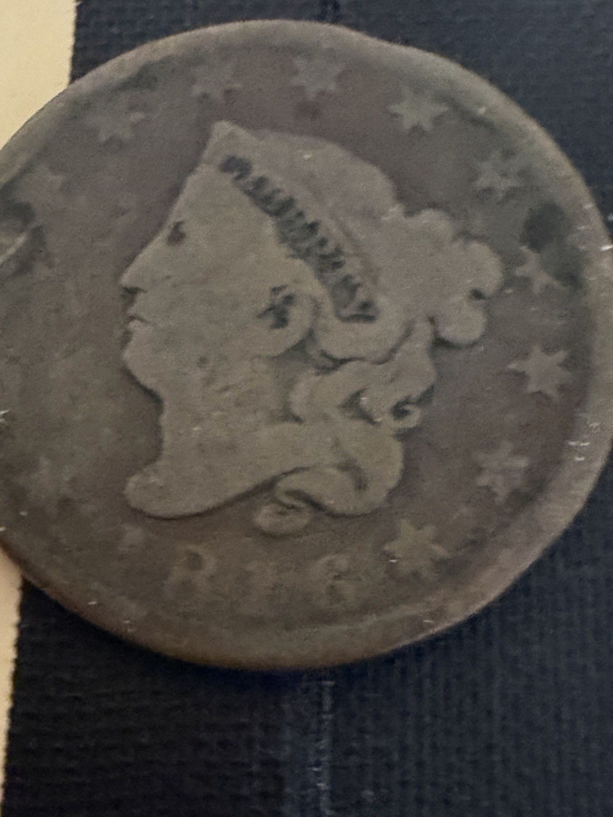 1816 Large Cent VG/F