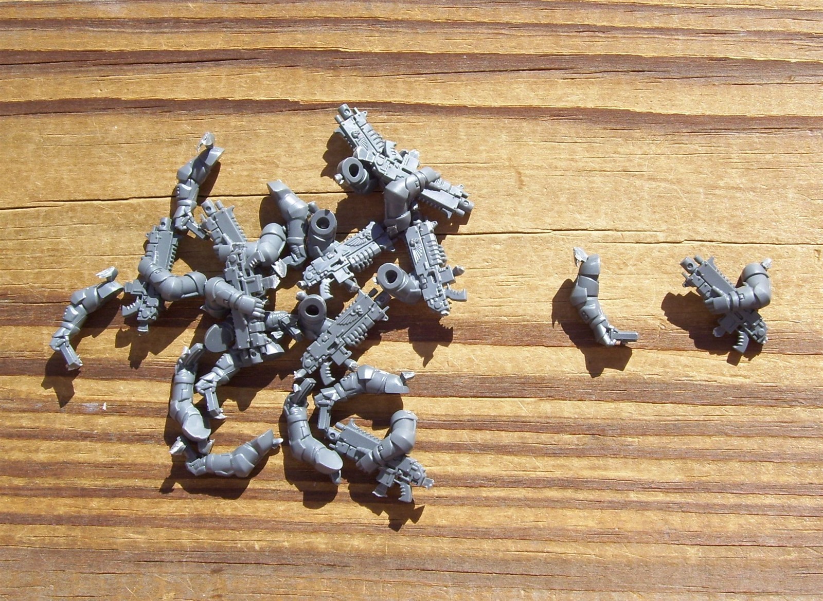 40K Space Marines Primaris Intercessors Reloading Bolt Rifle Arms Lot Bits 10