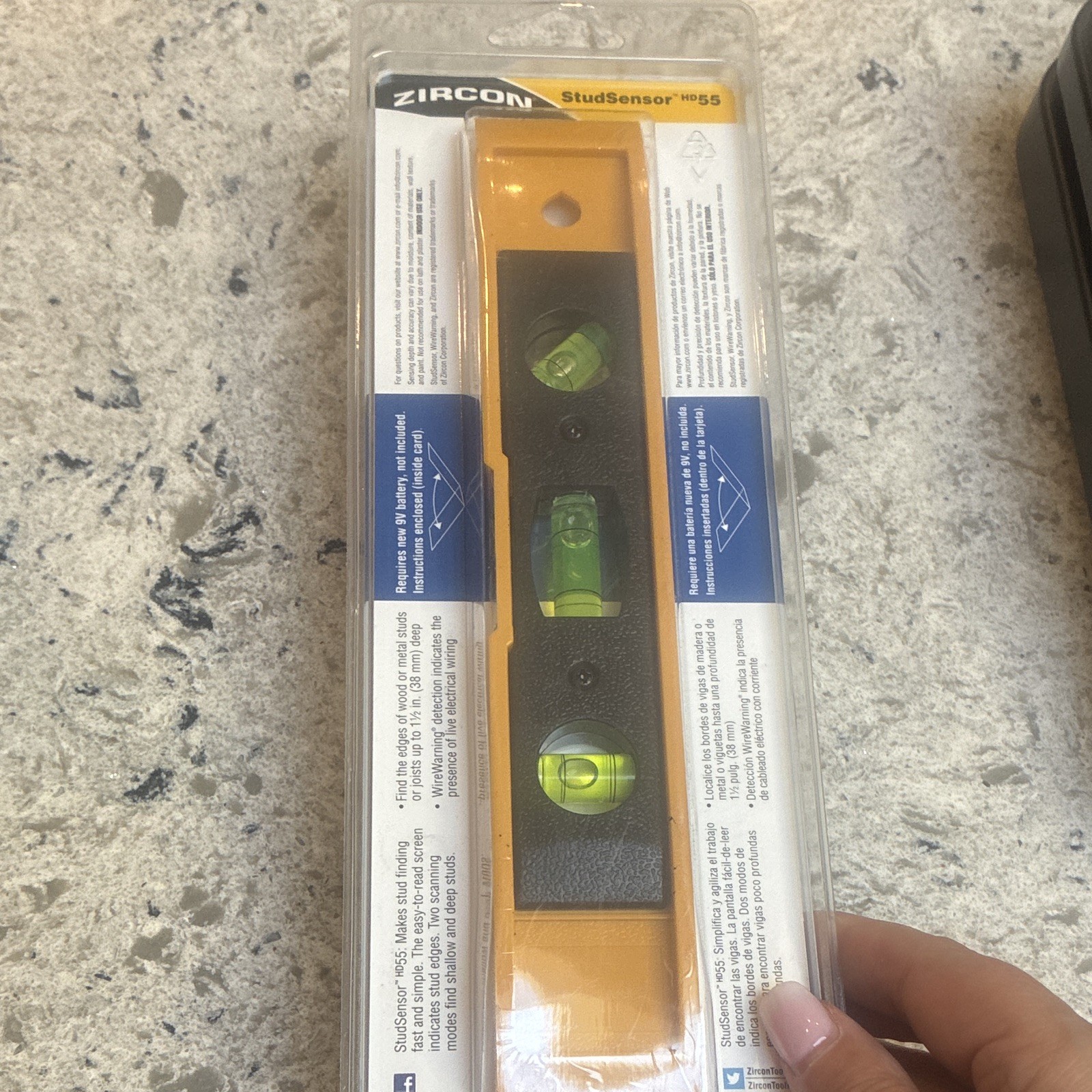 new Zircon StudSensor HD55 Electric Stud Finder, Plastic, WireWarning Detection