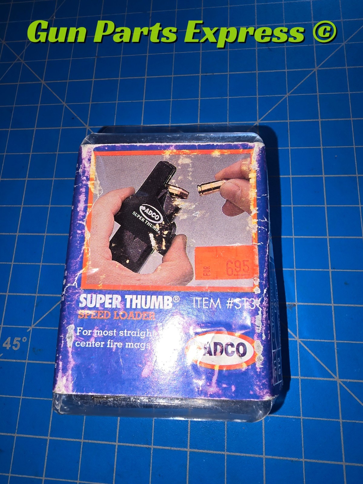 ADCO Super Thumb Mag Loader 1911 & Single Column Center Fire Magazine ST3