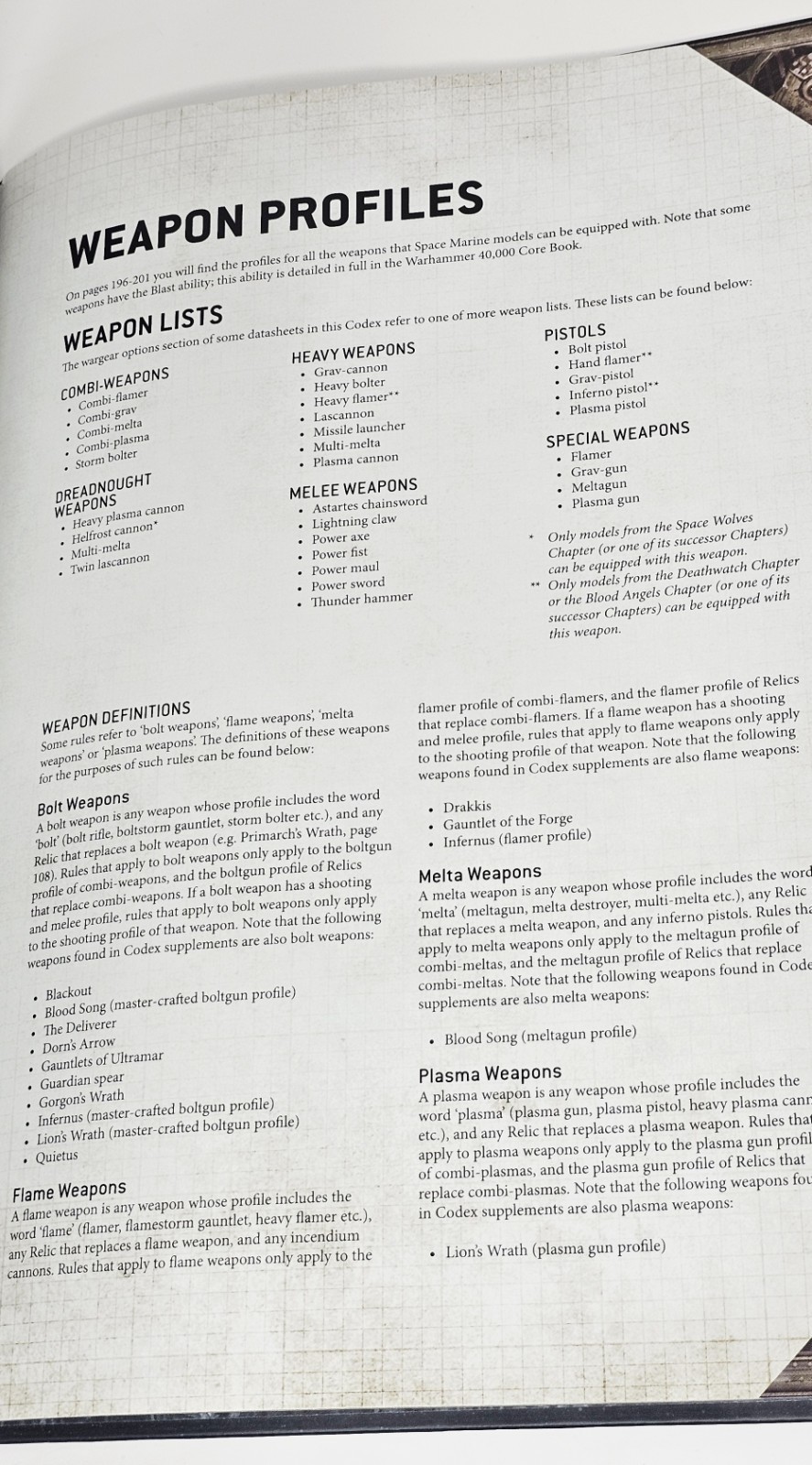 Warhammer 40K Codex: Space Marines Rule Book Miniature Game Games Workshop #1