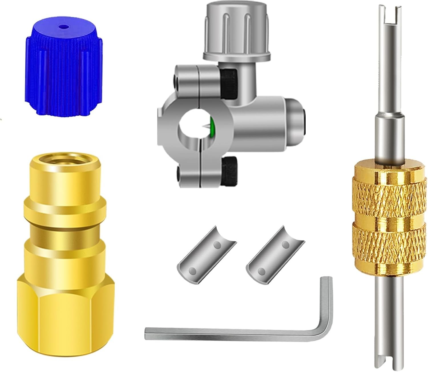 A/C Retrofit Valve Kit, BPV31 Bullet Piercing Tap Valve Line Tap Valve Kit, R12