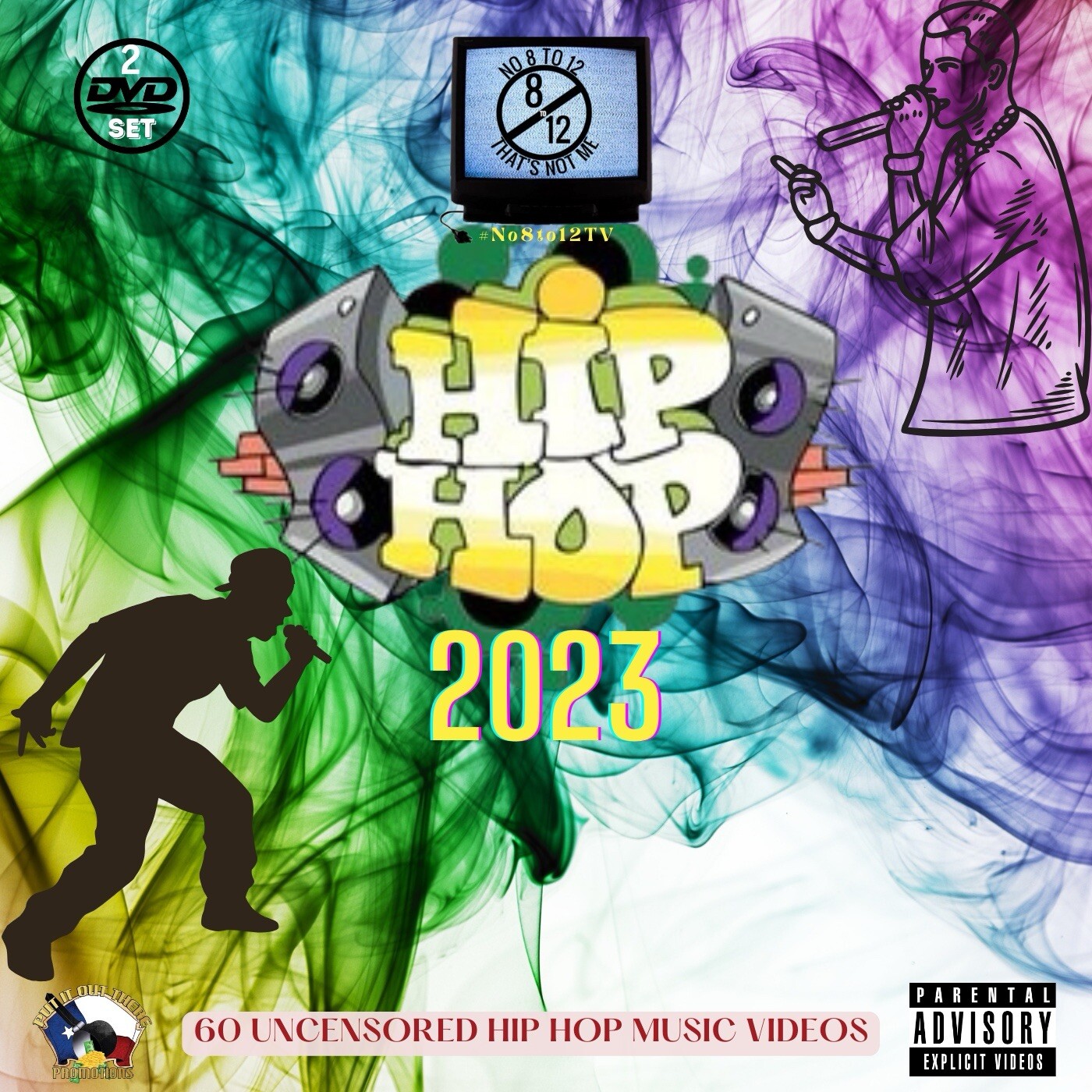 2023 Hits Video Myxer.. 60 Official Rap & Hip Hop music Videos *2 DVD set* (New)