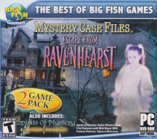 Escape From Ravenhearst + Spirits Of Mystery: Amber Maiden PC DVD puzzle games!