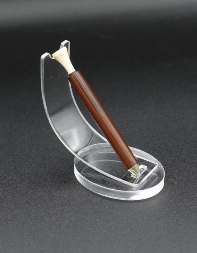 (GP1) Handcrafted  Golf pencil with Cocobola wood infill with built-in sharpener