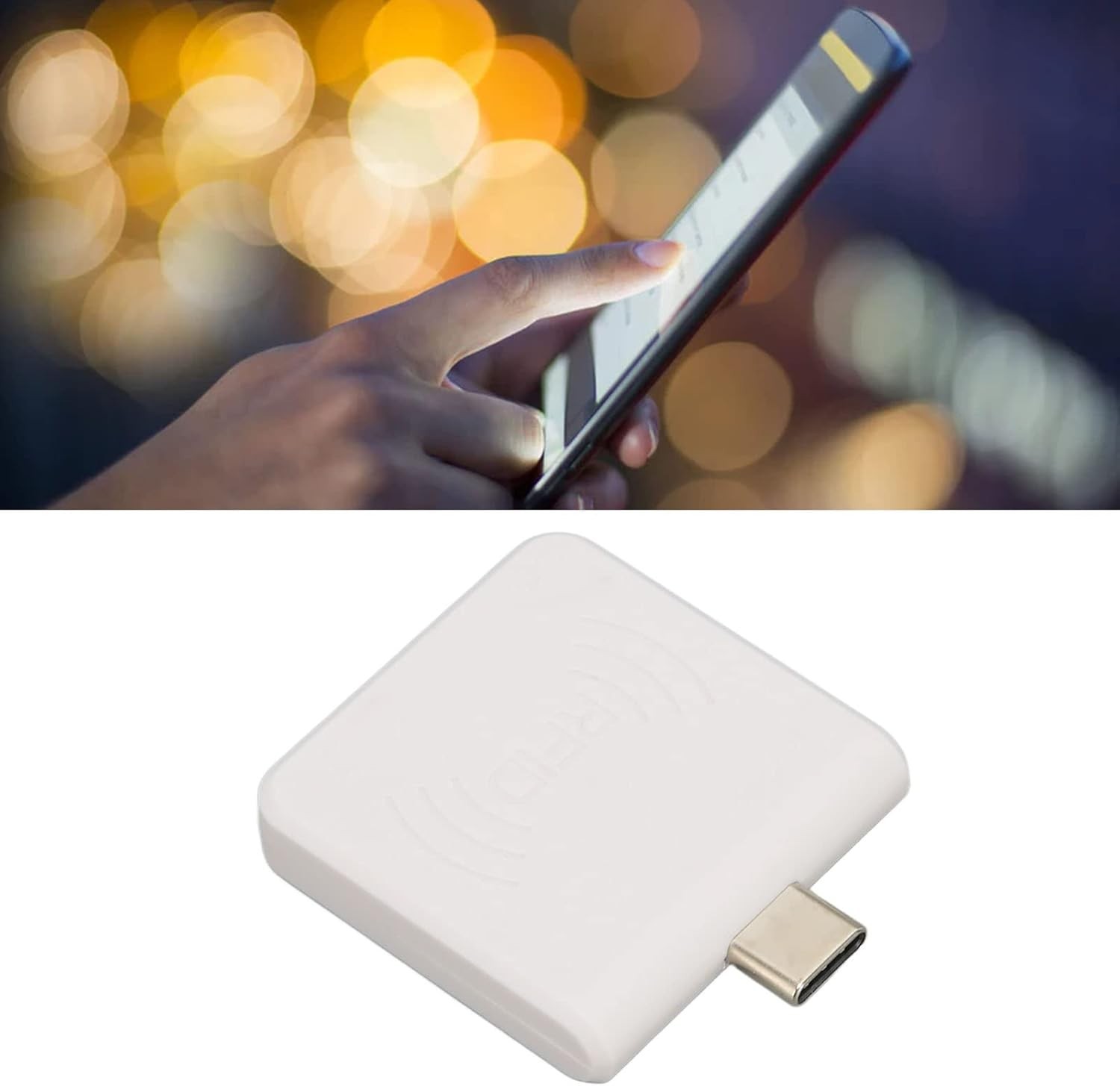 Cosiki Square Card Reader Credit Card Reader ID Mobile Phone Type C Interface