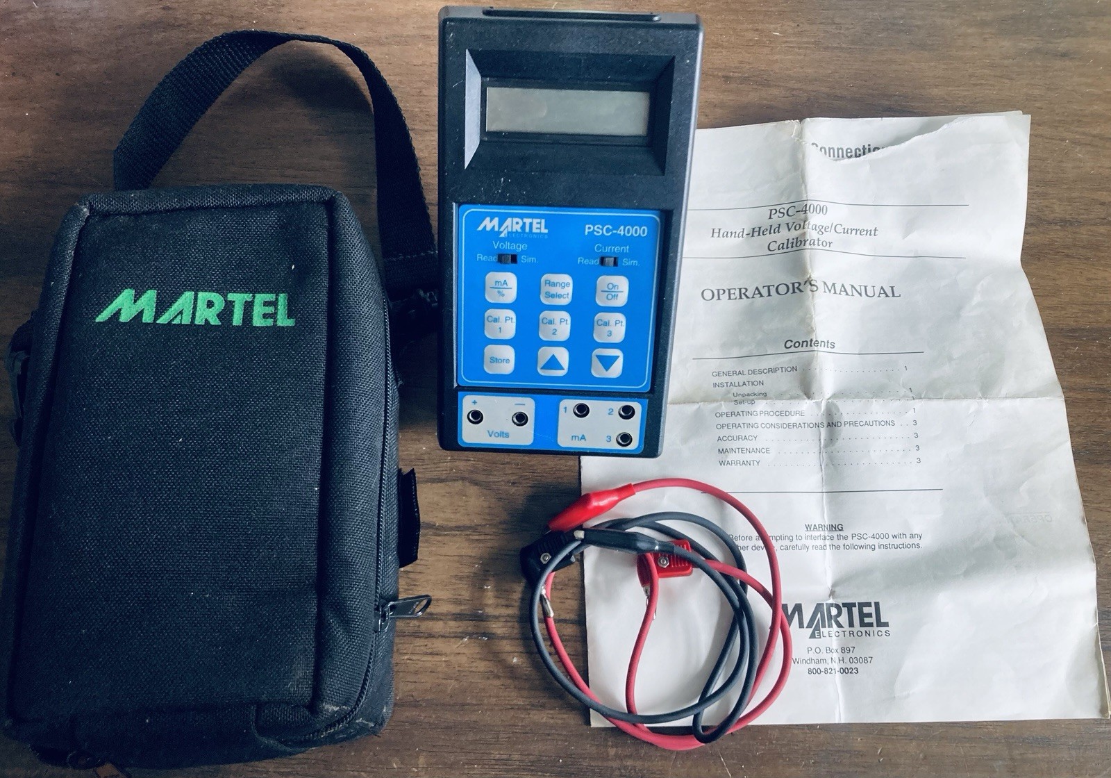 Martel Electronics PSC-4000 Voltage/Current Calibrator PARTS/REPAIR NON-WORKING