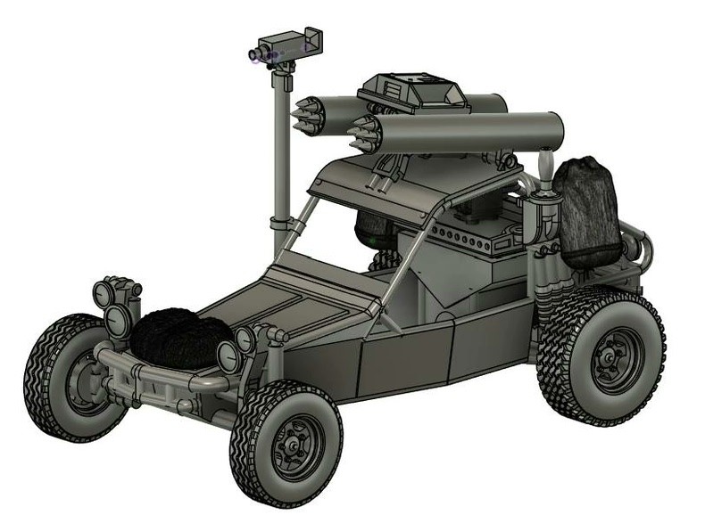 3D Printing 1/72 US FAV Delta Special Forces Rapid Assault Vehicle Unpainted