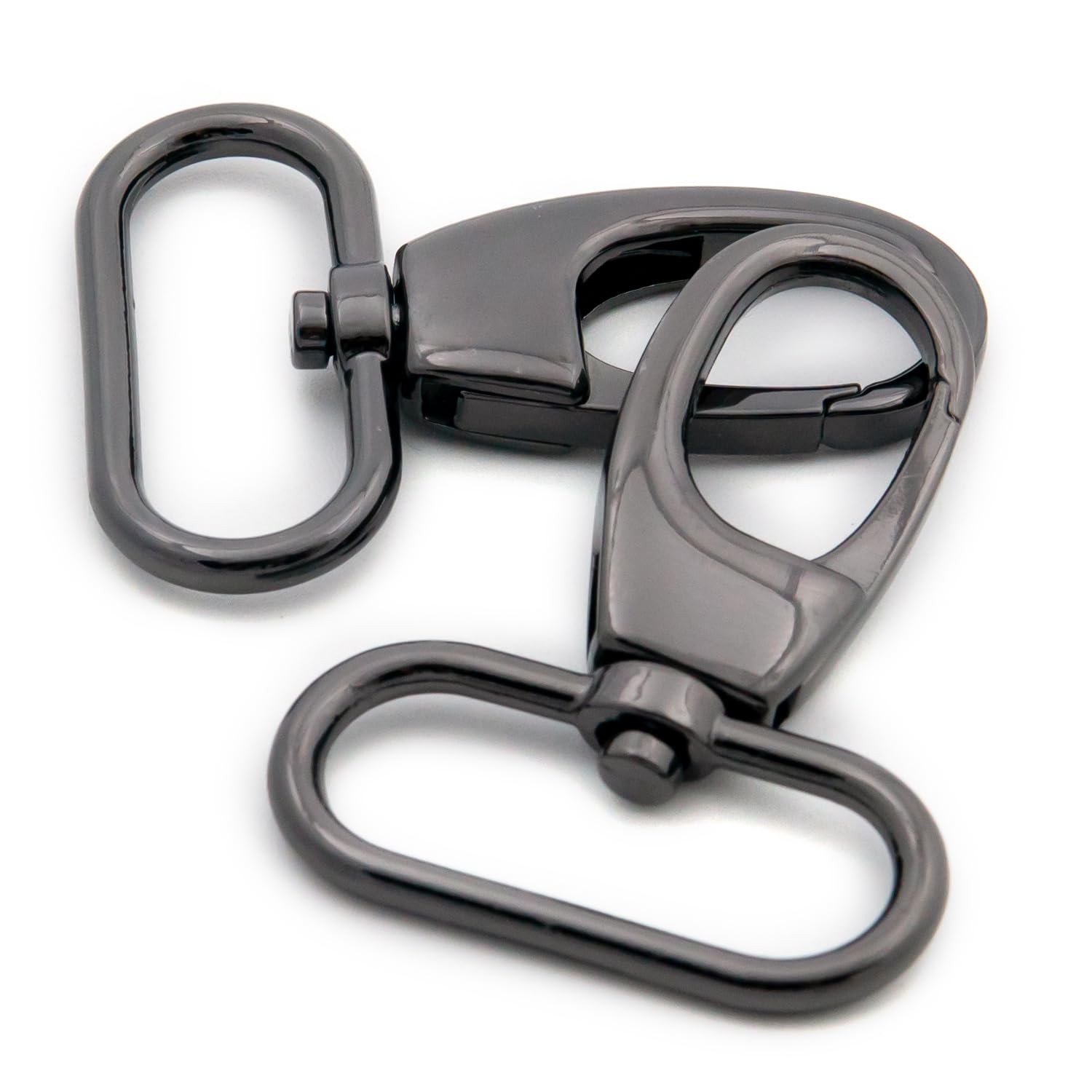 10 PCS Gunmetal Swivel Snap Hook Push Gate Lobster Claw Clasp 1 Inch Purse